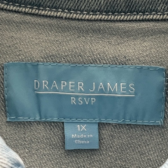 Light Blue Denim Jacket - Women Draper James RSVP - Picture 6 of 6